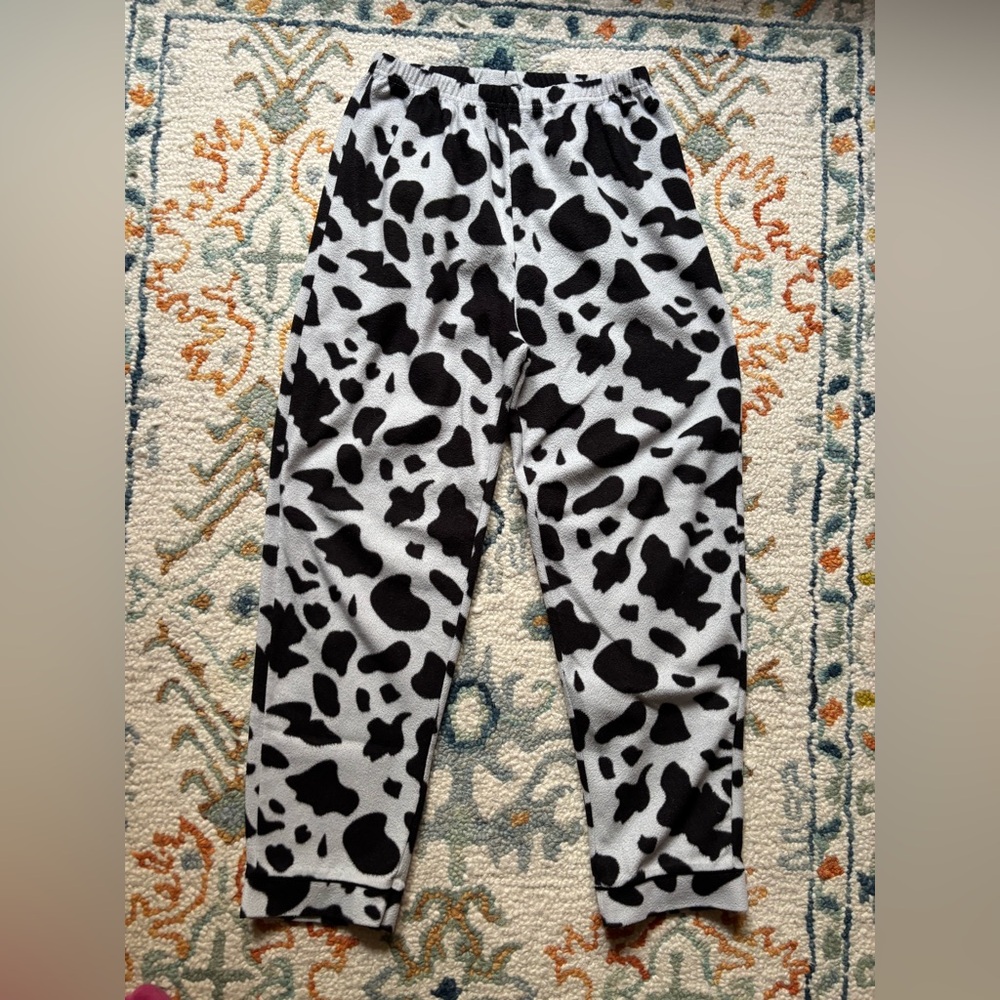 Black and White Cow Print Pants women’s small